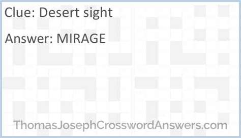 desert sight crossword puzzle clue|Desert sight .